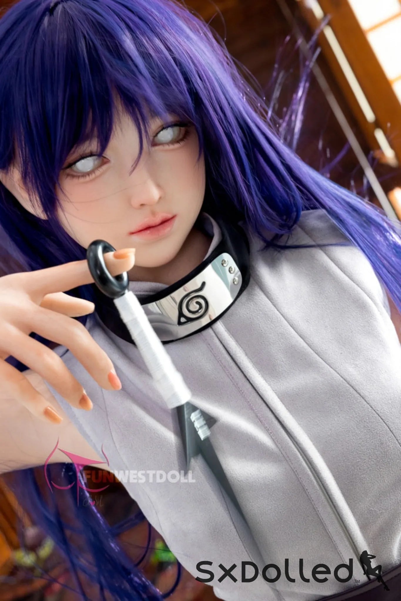 Amy A (A-Cup) (159cm) | Naruto Hinata Cosplay Sex Doll | Funwest Doll A-Cup / 159cm / Purple Sex Doll