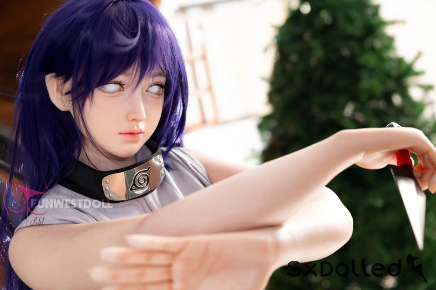 Amy A (A-Cup) (159cm) | Naruto Hinata Cosplay Sex Doll | Funwest Doll A-Cup / 159cm / Purple Sex Doll