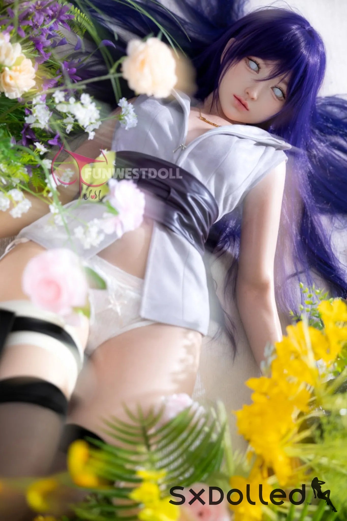 Amy A (A-Cup) (159cm) | Naruto Hinata Cosplay Sex Doll | Funwest Doll A-Cup / 159cm / Purple Sex Doll