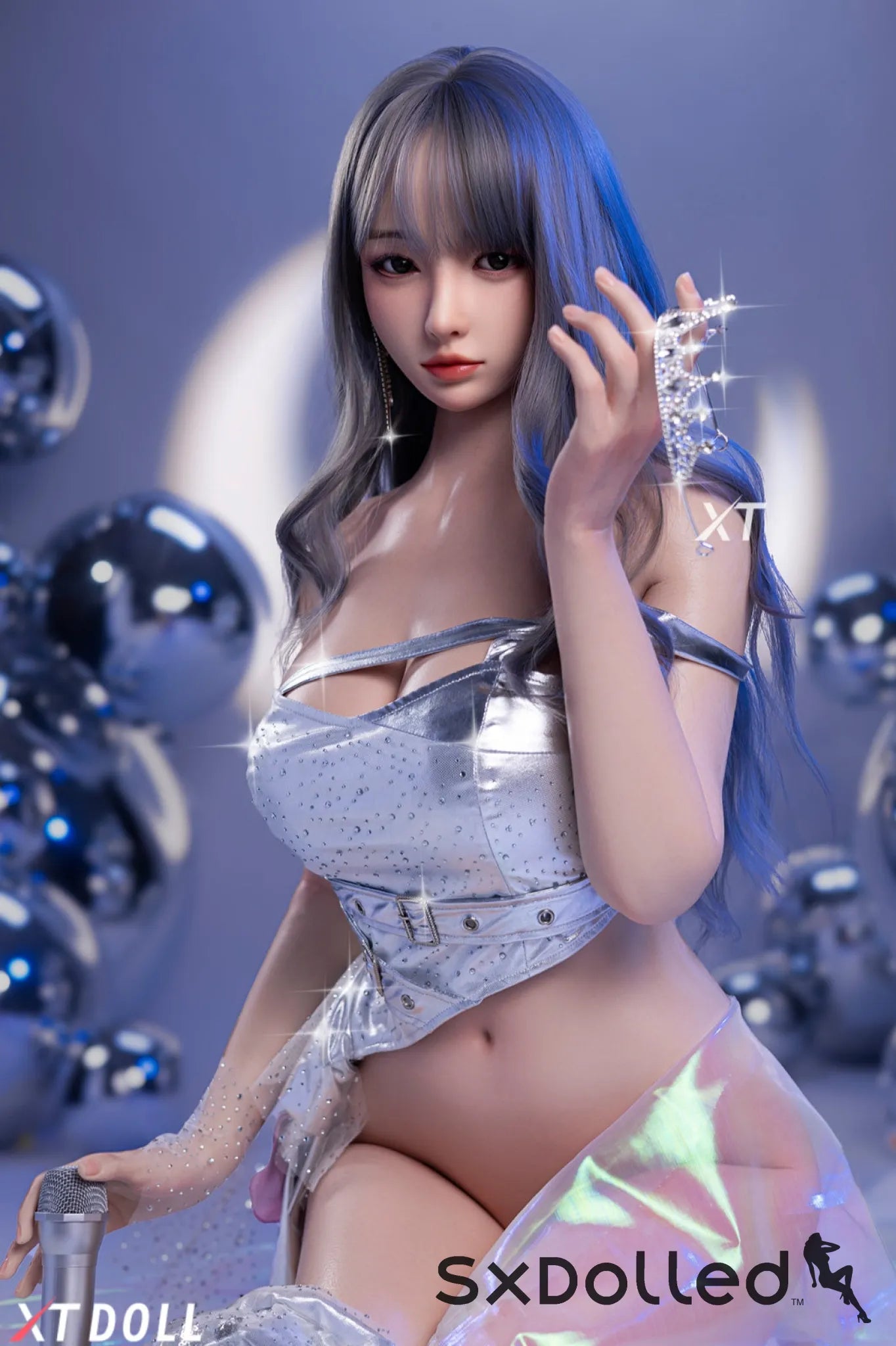Charlene A (E-Cup) (165cm) | Asian Grey Hair Sex Doll | XT Doll E-Cup / 165cm / Grey Sex Doll