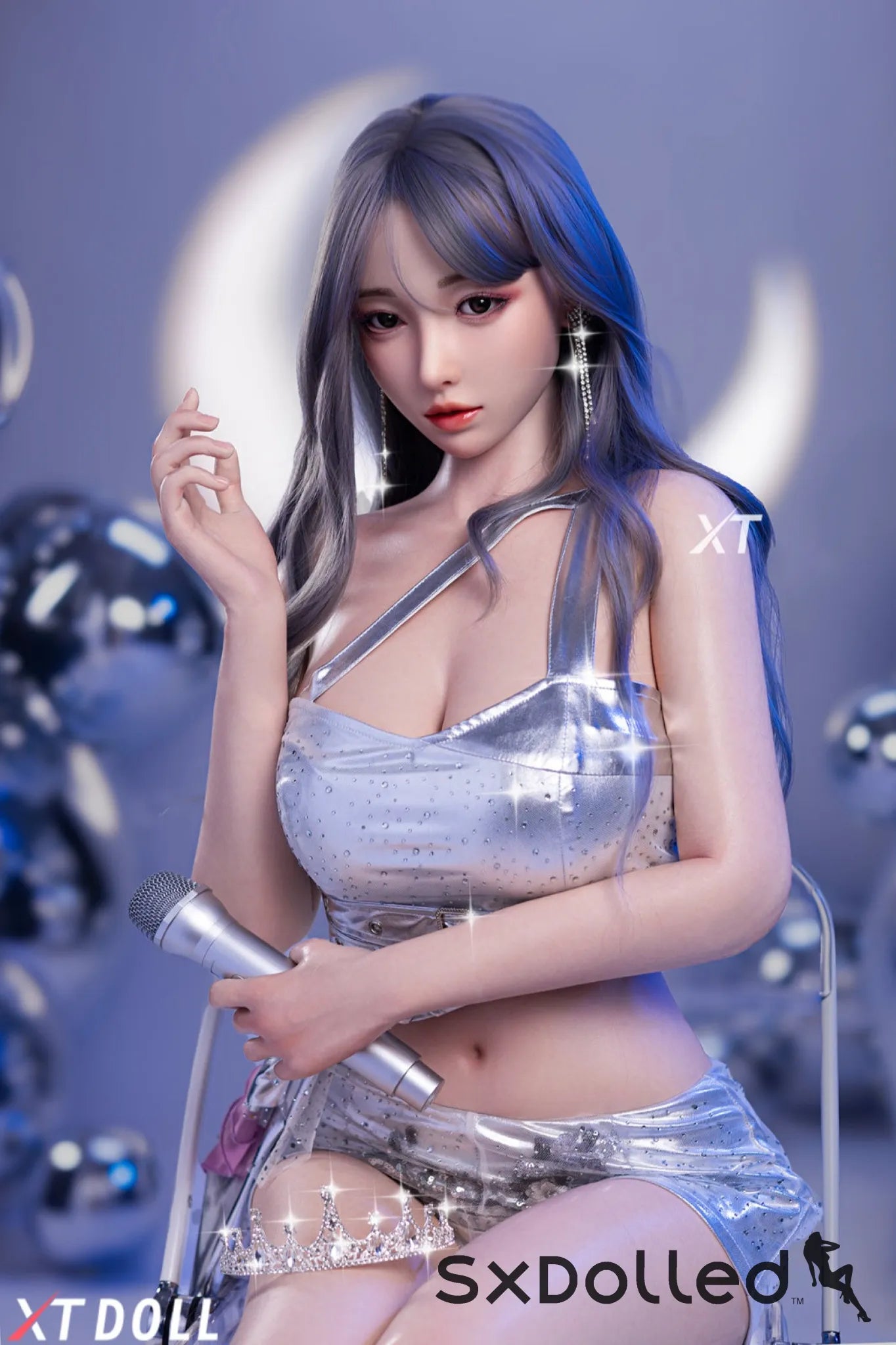Charlene A (E-Cup) (165cm) | Asian Grey Hair Sex Doll | XT Doll E-Cup / 165cm / Grey Sex Doll