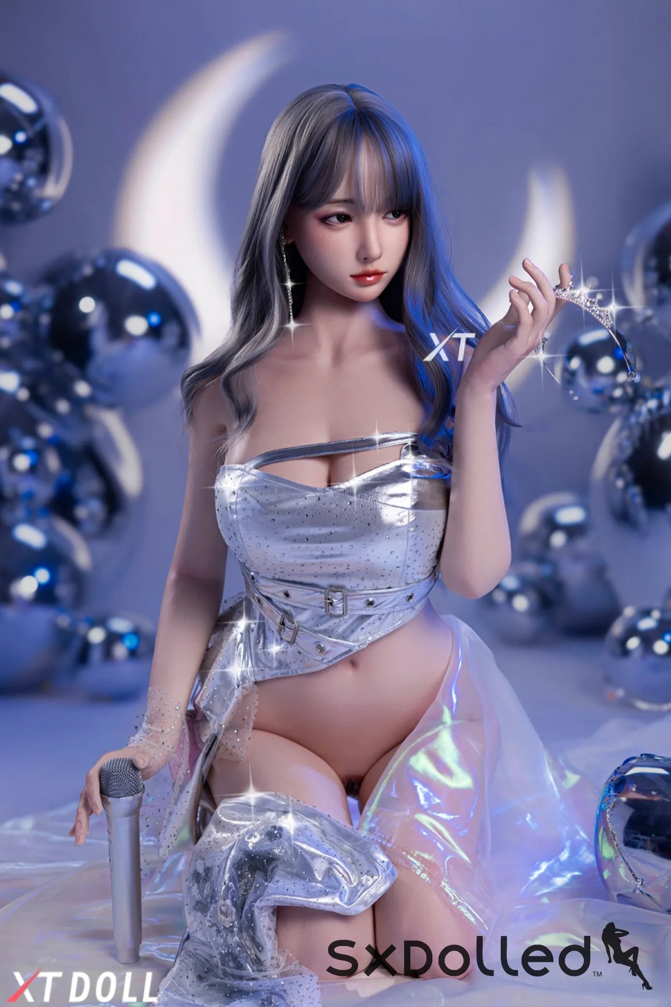 Charlene A (E-Cup) (165cm) | Asian Grey Hair Sex Doll | XT Doll E-Cup / 165cm / Grey Sex Doll