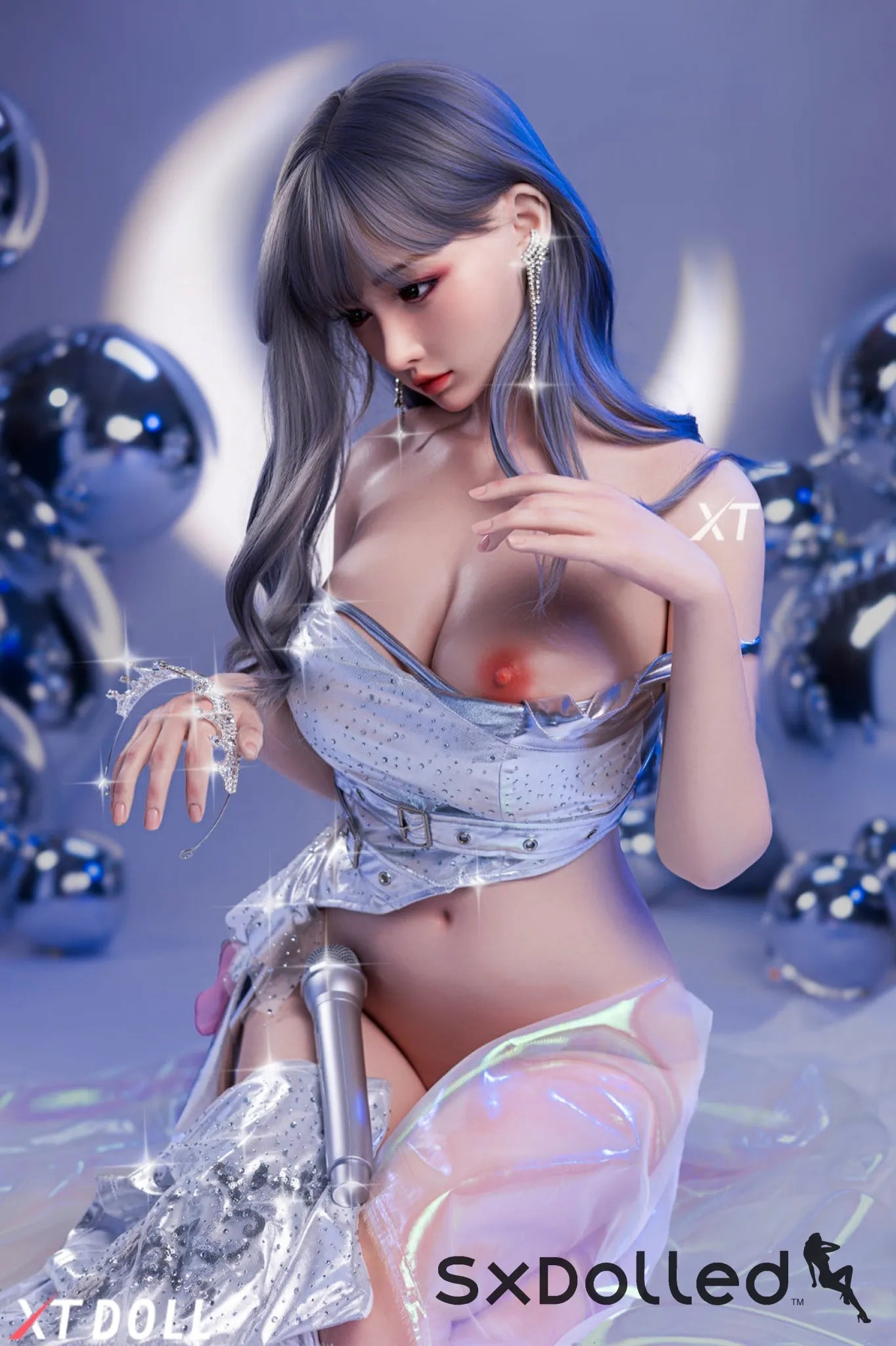 Charlene A (E-Cup) (165cm) | Asian Grey Hair Sex Doll | XT Doll E-Cup / 165cm / Grey Sex Doll