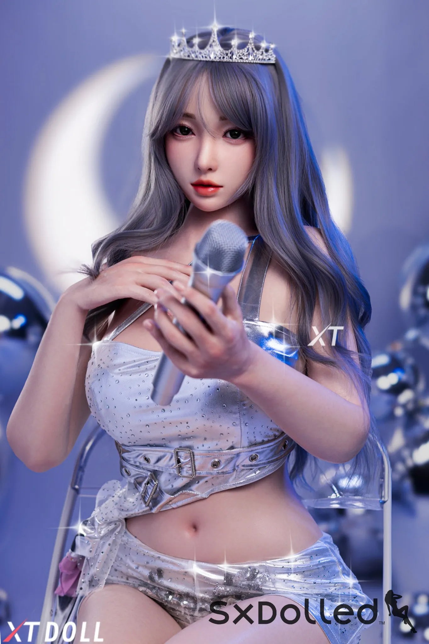 Charlene A (E-Cup) (165cm) | Asian Grey Hair Sex Doll | XT Doll E-Cup / 165cm / Grey Sex Doll