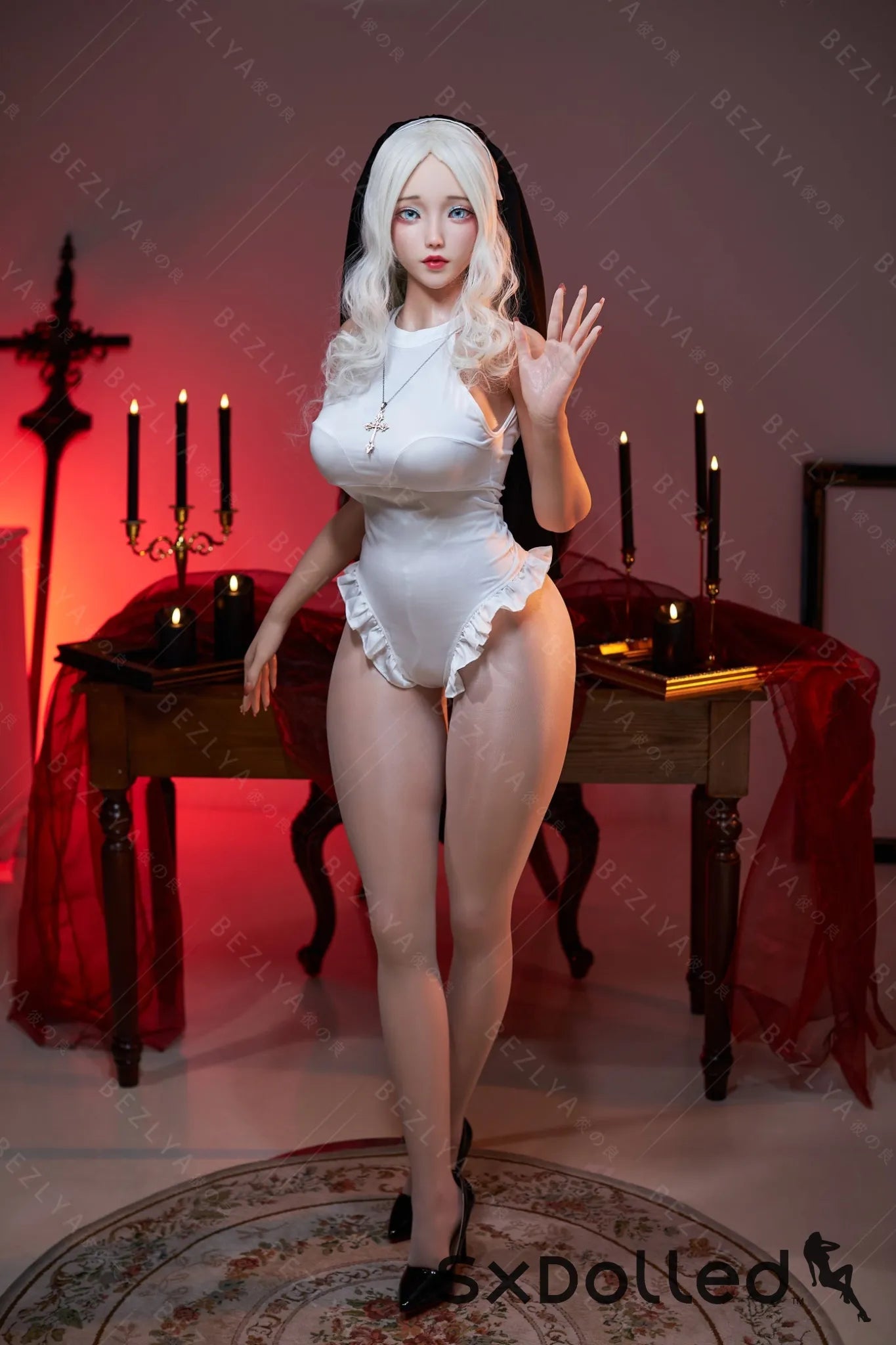 Cyrtenthera (K Cup) (155cm) | Sexy Asian Nun Sex Doll | Bezlya K Cup / 155cm / White Sex Doll