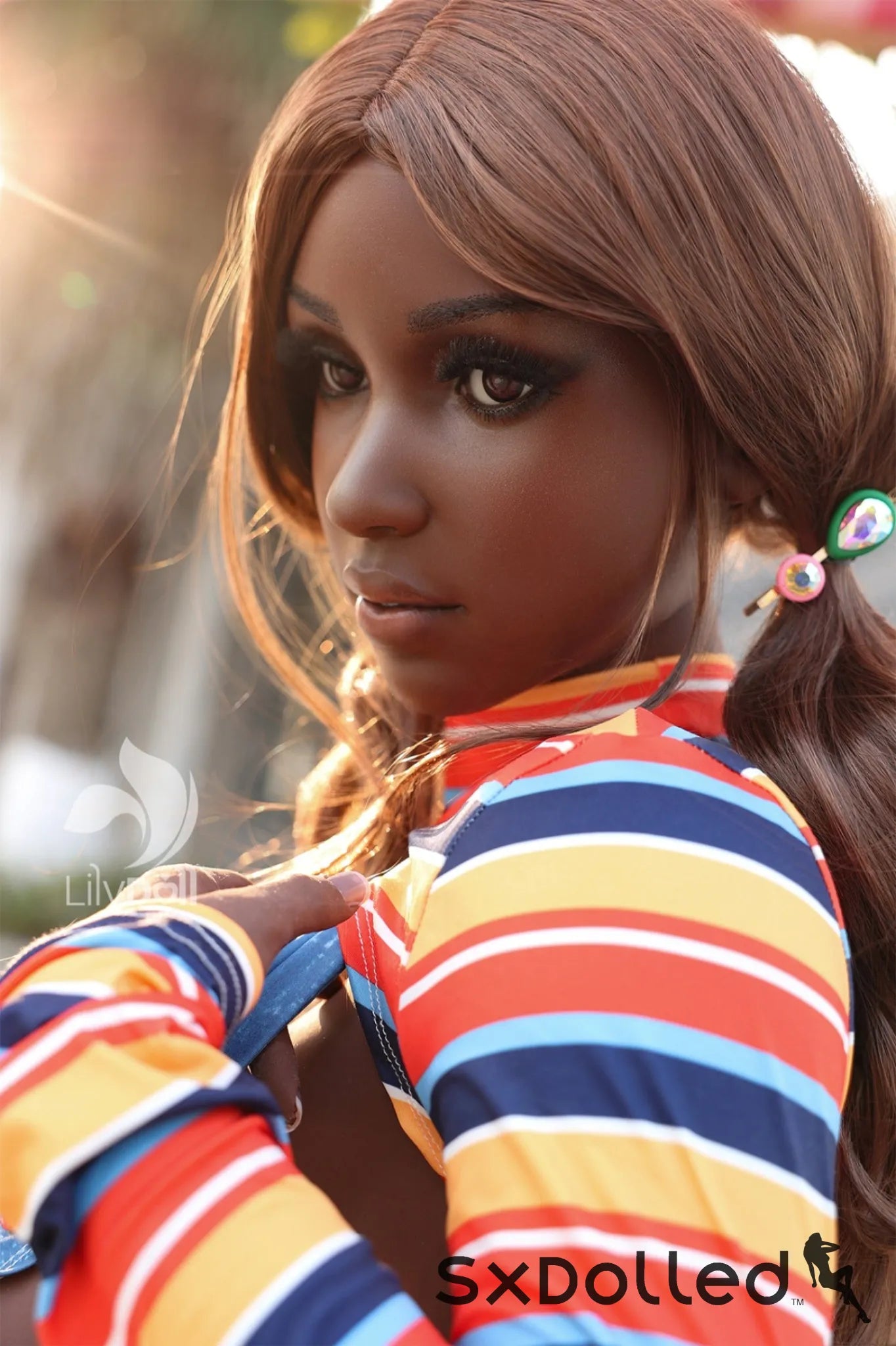 Ivy B (K-Cup) (157cm) | Big Boobs Thick Ebony Sex Doll | Lily Doll K-Cup / 157cm / Brunette Sex Doll