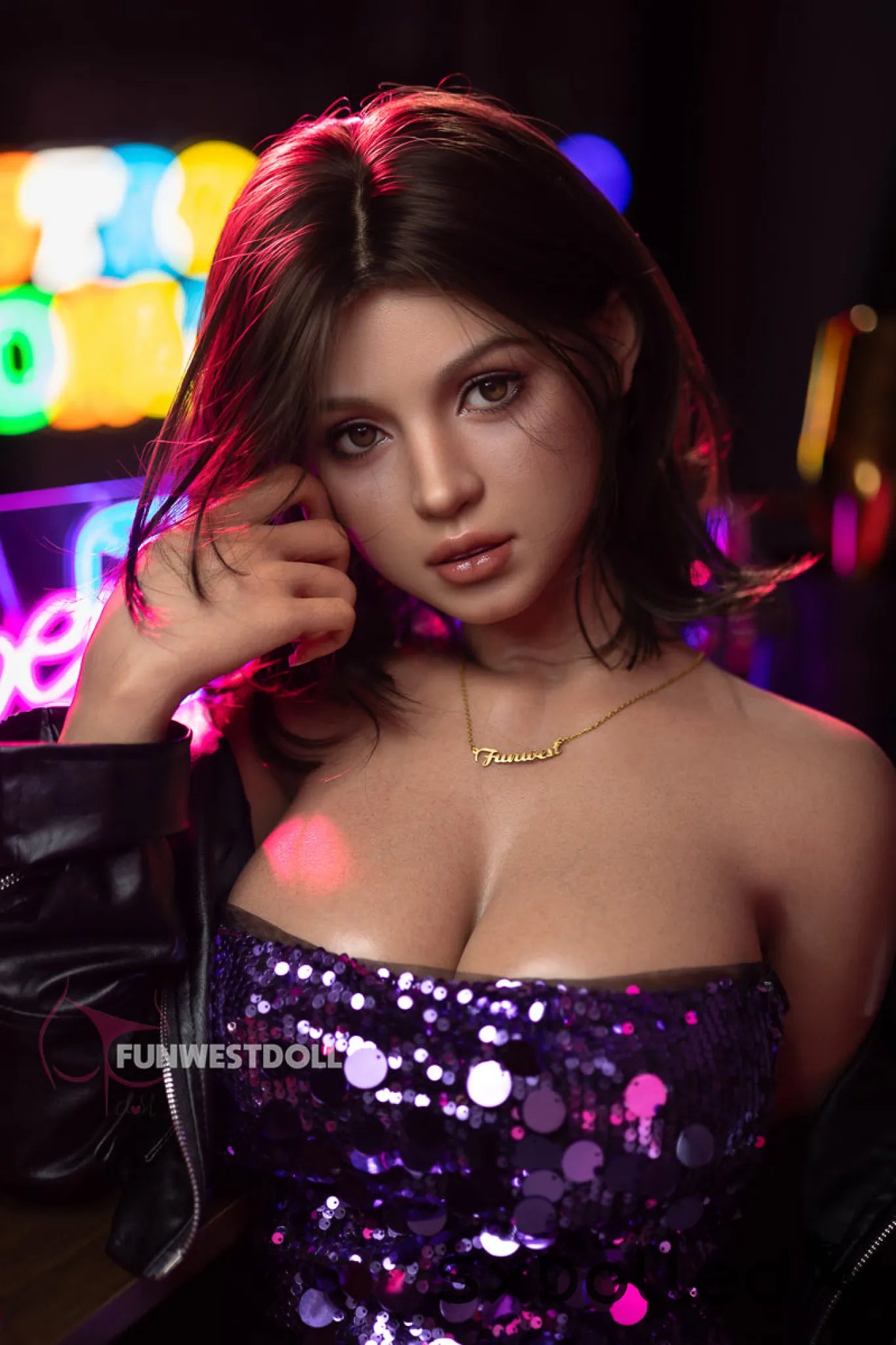 Lyra A (G-Cup) (157cm) | Tanned Latina Sex Doll | Funwest Doll G-Cup / 157cm / Brunette Sex Doll