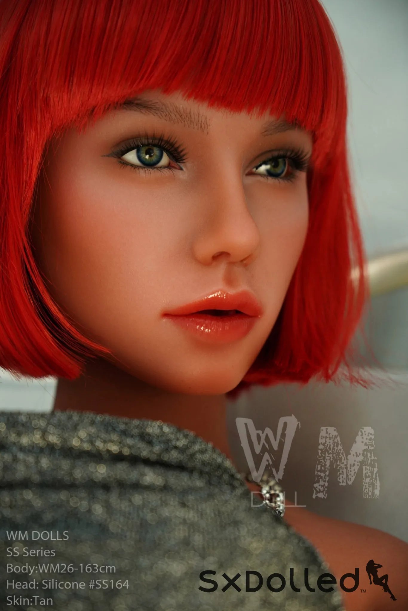 Safiya (G-Cup) (163cm) | Tanned Short Red Hair Sex Doll | WM Doll G-Cup / 163cm / Red Sex Doll