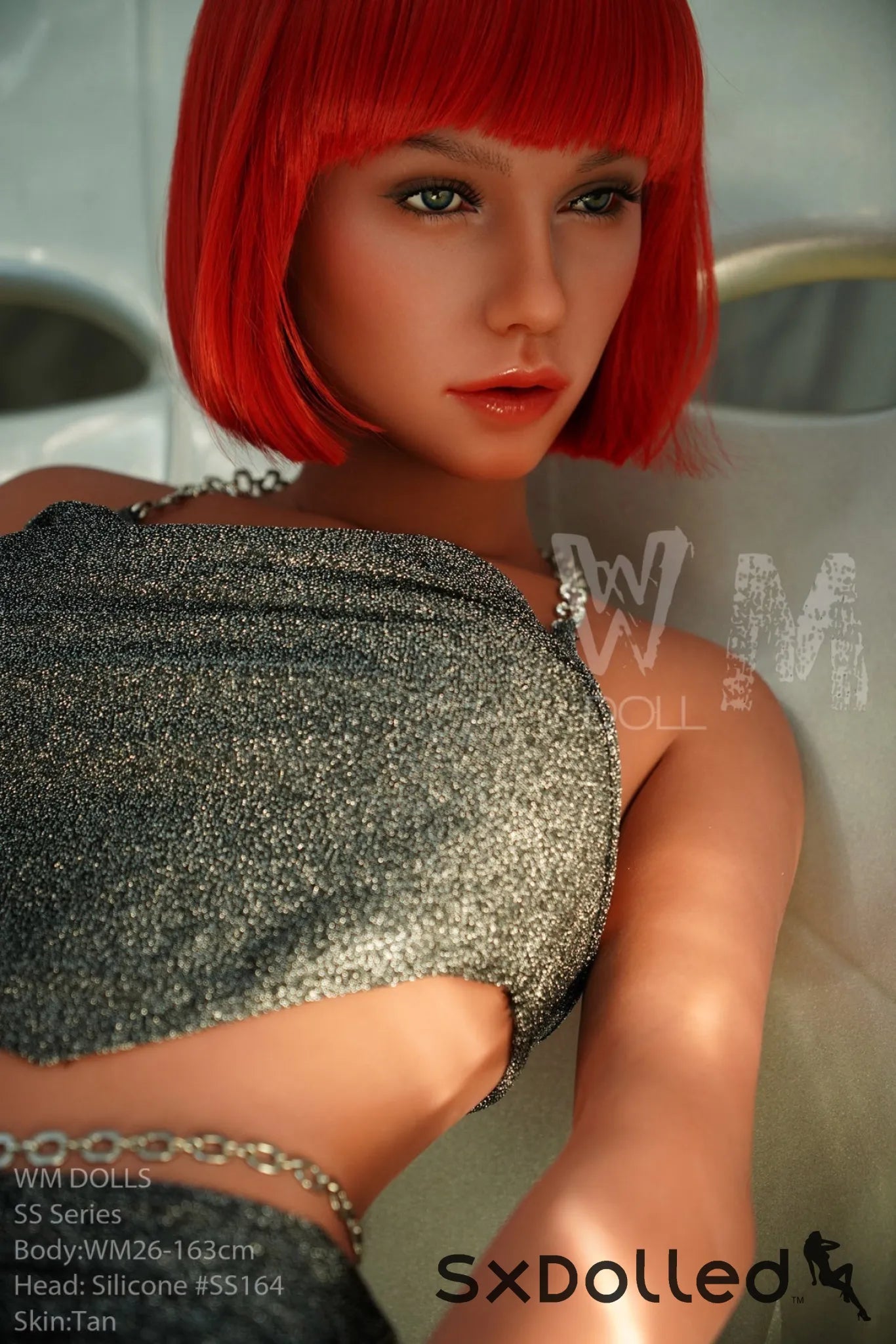 Safiya (G-Cup) (163cm) | Tanned Short Red Hair Sex Doll | WM Doll G-Cup / 163cm / Red Sex Doll