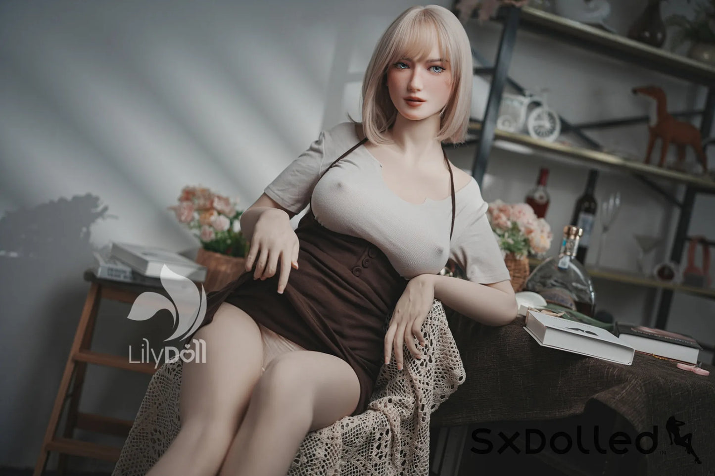 Selene B (F-Cup) (168cm) | Short Blonde Hair Sex Doll | Lily Doll F-Cup / 168cm / Blonde Sex Doll
