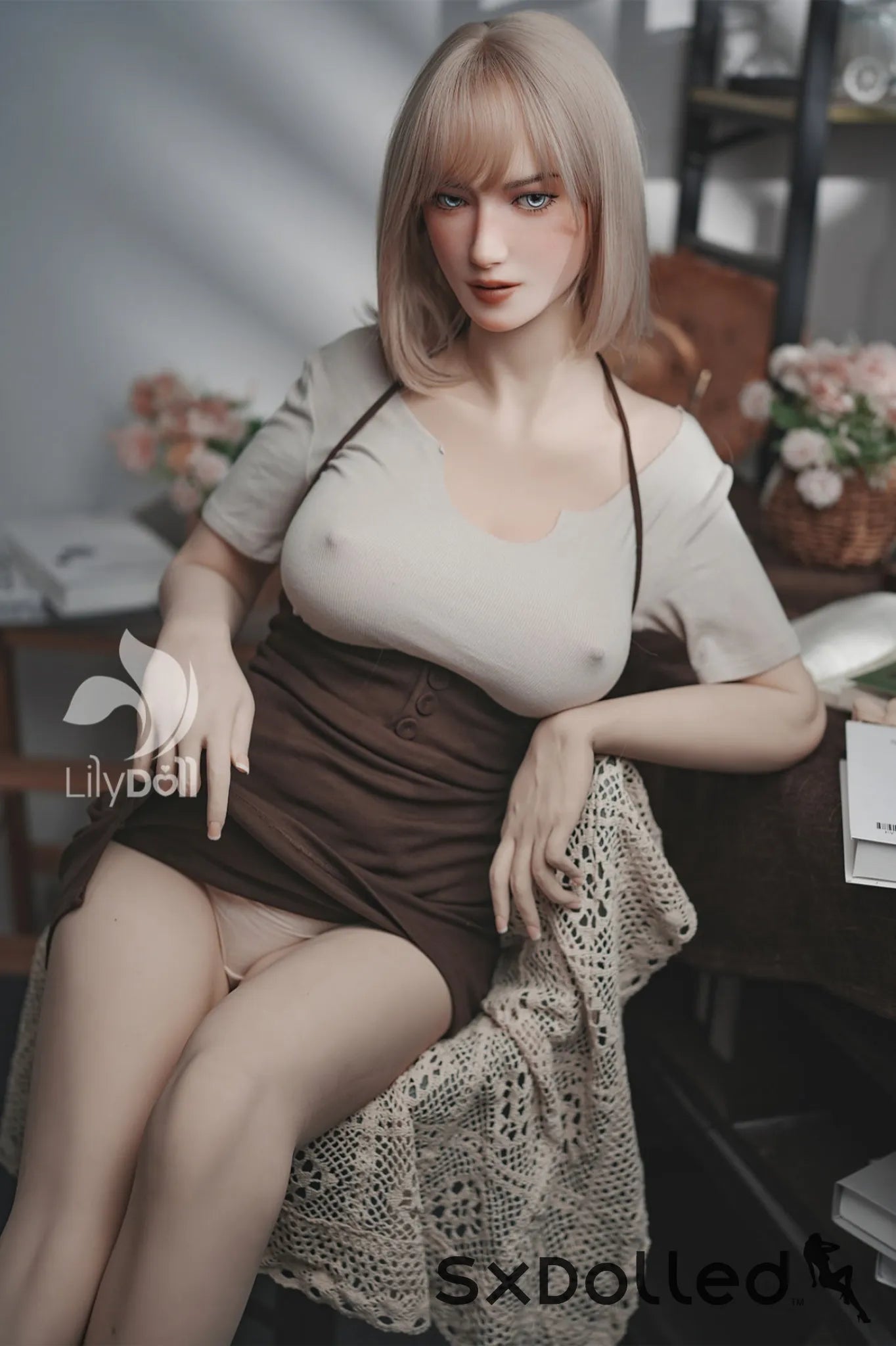 Selene B (F-Cup) (168cm) | Short Blonde Hair Sex Doll | Lily Doll F-Cup / 168cm / Blonde Sex Doll