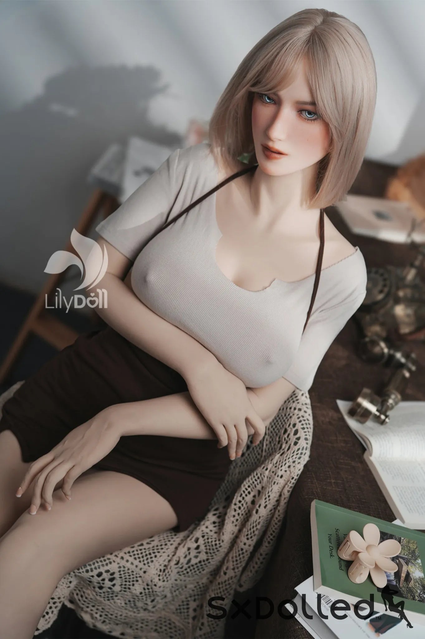 Selene B (F-Cup) (168cm) | Short Blonde Hair Sex Doll | Lily Doll F-Cup / 168cm / Blonde Sex Doll