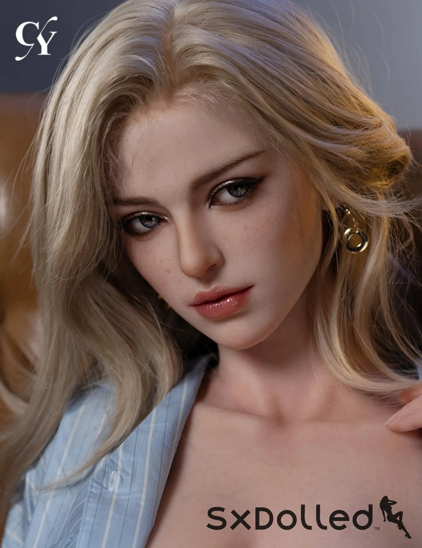 Solina (F-Cup) (168cm) | Blonde Sex Doll with Freckles | Top CY Doll F-Cup / 168cm / Blonde Sex Doll
