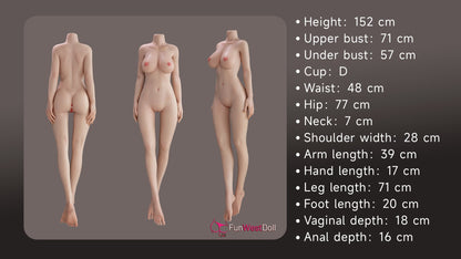 Thalia C (D-Cup) (152cm) | Asian Blue Haired Sex Doll | Funwest Doll