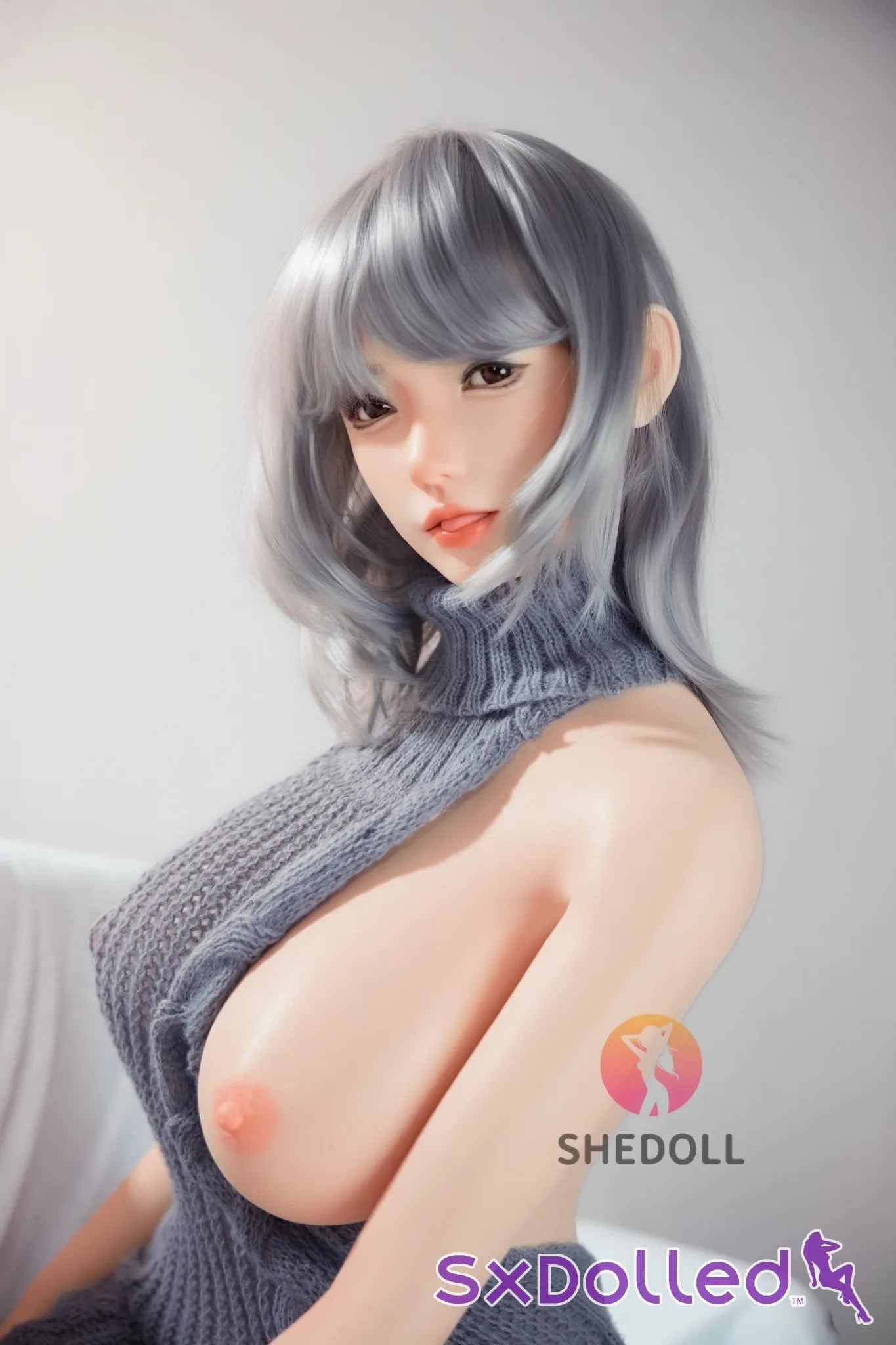 Achu A (H-Cup) (163cm) | Busty Mature Asian Sex Doll | SHEDOLL H-Cup / 163cm / Silver Sex Doll