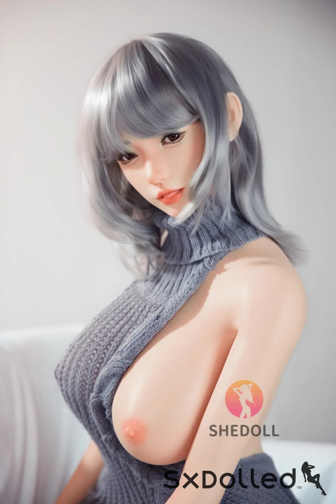 Achu A (H-Cup) (163cm) | Busty Mature Asian Sex Doll | SHEDOLL H-Cup / 163cm / Silver Sex Doll