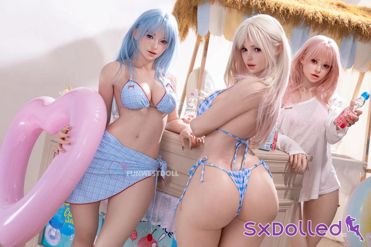 Alice D (F-Cup) (159cm) | Playful Blue-Haired Beauty Sex Doll | Funwest Doll - F-Cup / 159cm / Blue - Sex Doll