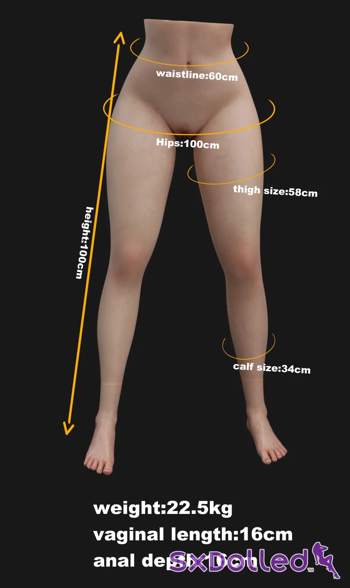 Alva (97cm) | Nice Thighs Bubble Butt Sex Doll Torso Legs | MD Doll - Sex Torso