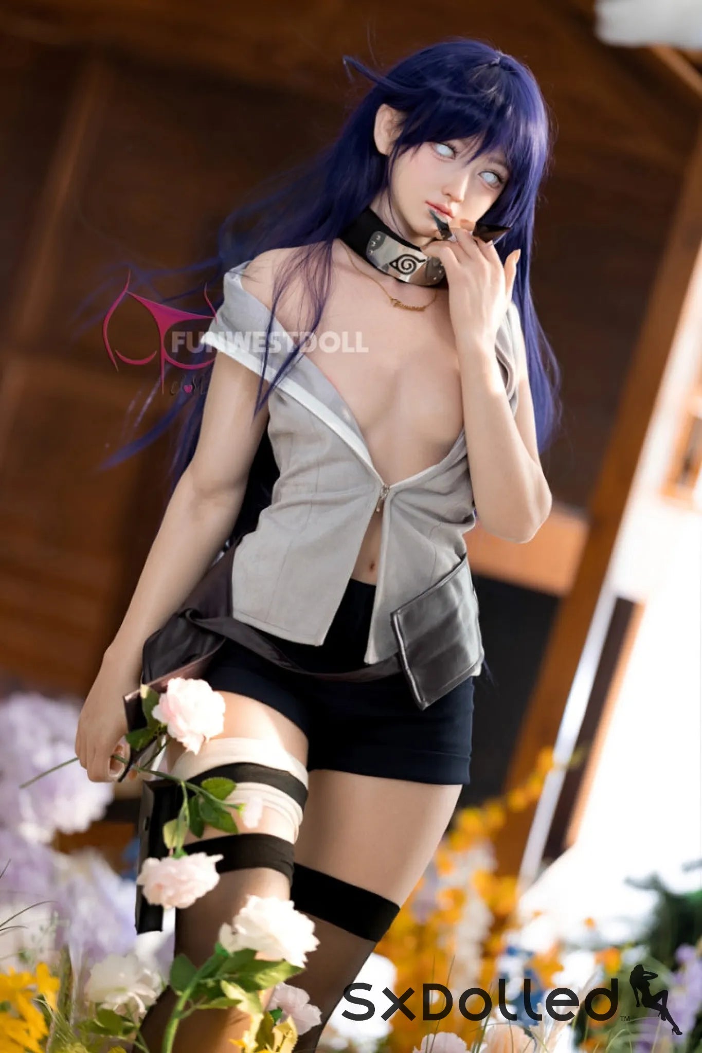 Amy A (A-Cup) (159cm) | Naruto Hinata Cosplay Sex Doll | Funwest Doll A-Cup / 159cm / Purple Sex Doll