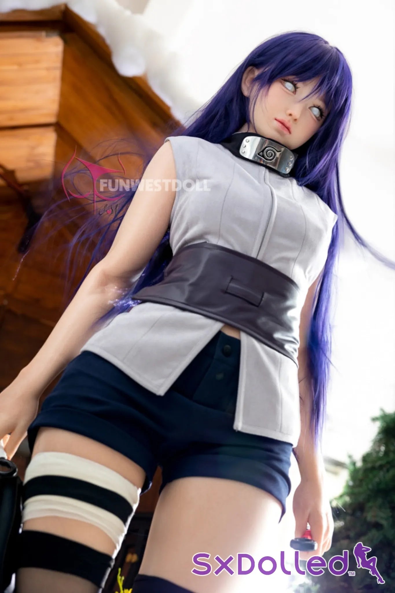 Amy A (A-Cup) (159cm) | Naruto Hinata Cosplay Sex Doll | Funwest Doll A-Cup / 159cm / Purple Sex Doll