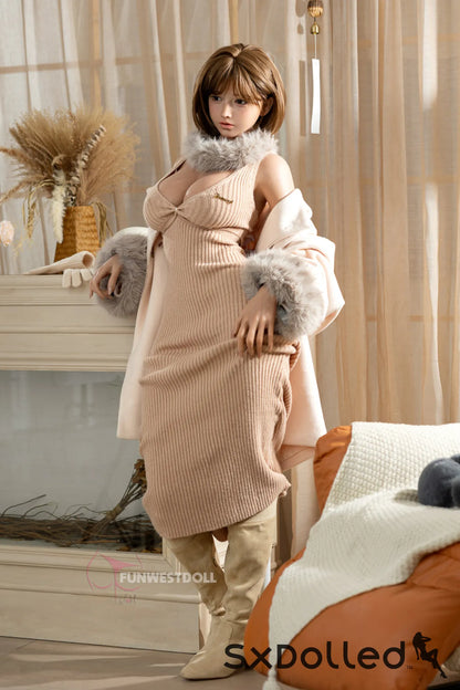 Amy D (G-Cup) (157cm) | Curvy Busty Thick Sex Doll | Funwest Doll G-Cup / 157cm / Brunette Sex Doll