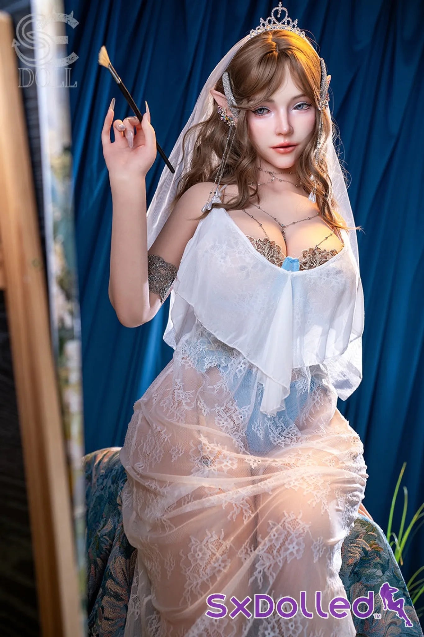 Annika.L (I-Cup) (157cm) | Mystical Thick Artist Elf Sex Doll | SE Doll - I-Cup / 157cm / Brunette - Sex Doll