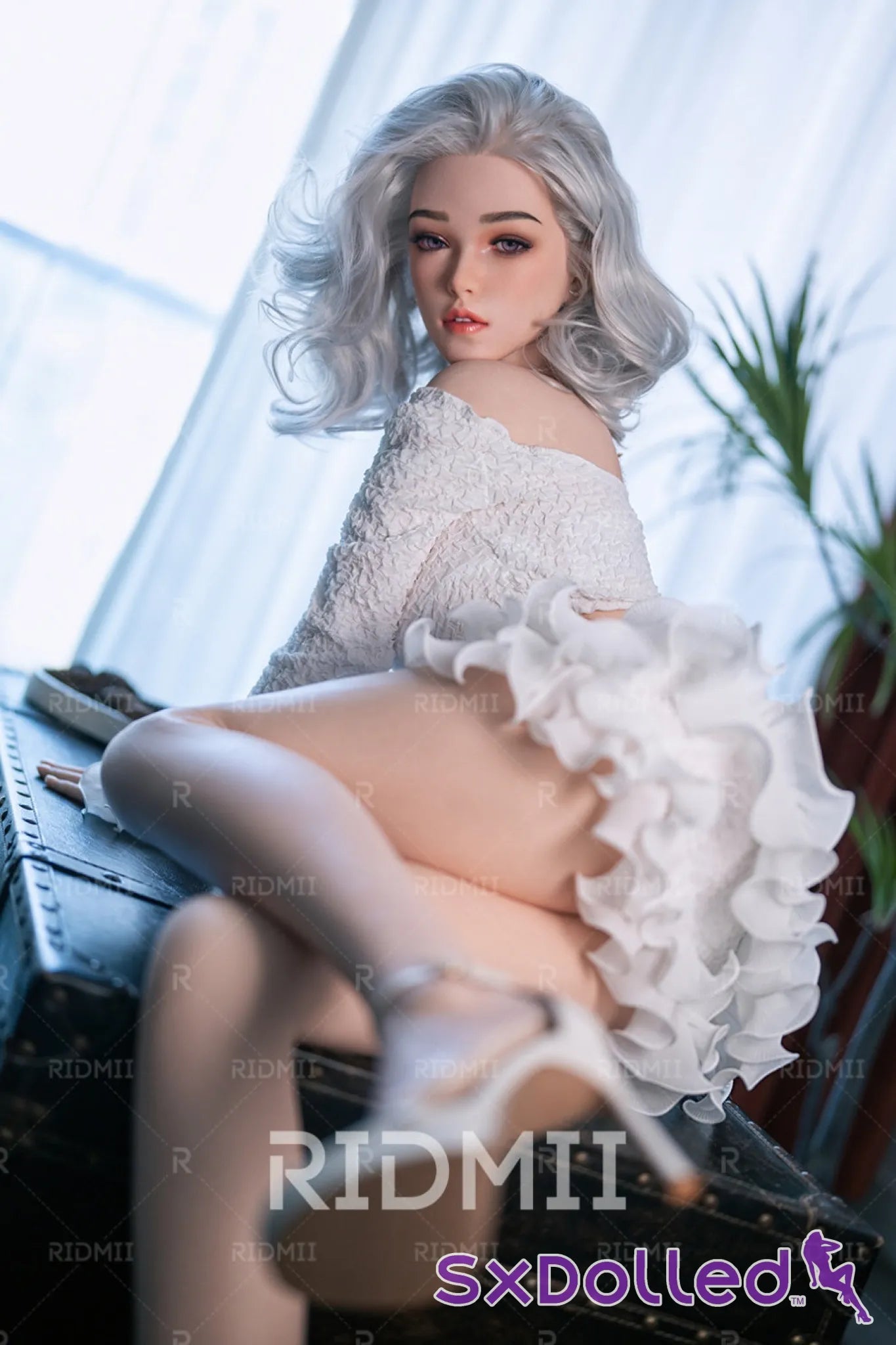 Arin A (E-Cup) (164cm) | Silver Hair Baddie Sex Doll | RIDMII Doll E-Cup / 164cm / Silver Sex Doll