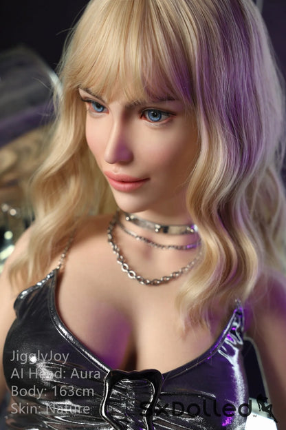 Aura (E-Cup) (163cm) | Curvy Happy Blonde AI Sex Doll | JigglyJoy E-Cup / 163cm / Blonde Sex Doll