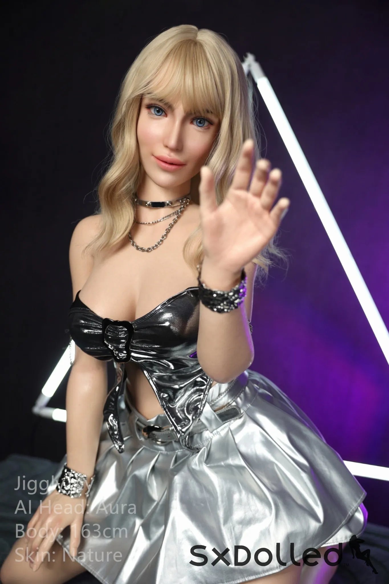 Aura (E-Cup) (163cm) | Curvy Happy Blonde AI Sex Doll | JigglyJoy E-Cup / 163cm / Blonde Sex Doll