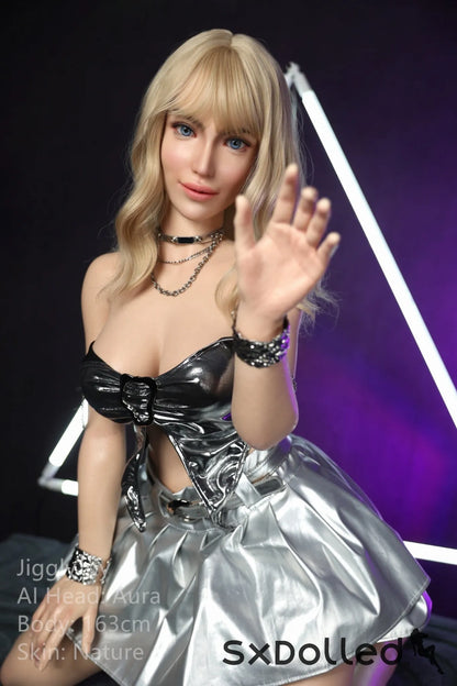 Aura (E-Cup) (163cm) | Curvy Happy Blonde AI Sex Doll | JigglyJoy E-Cup / 163cm / Blonde Sex Doll