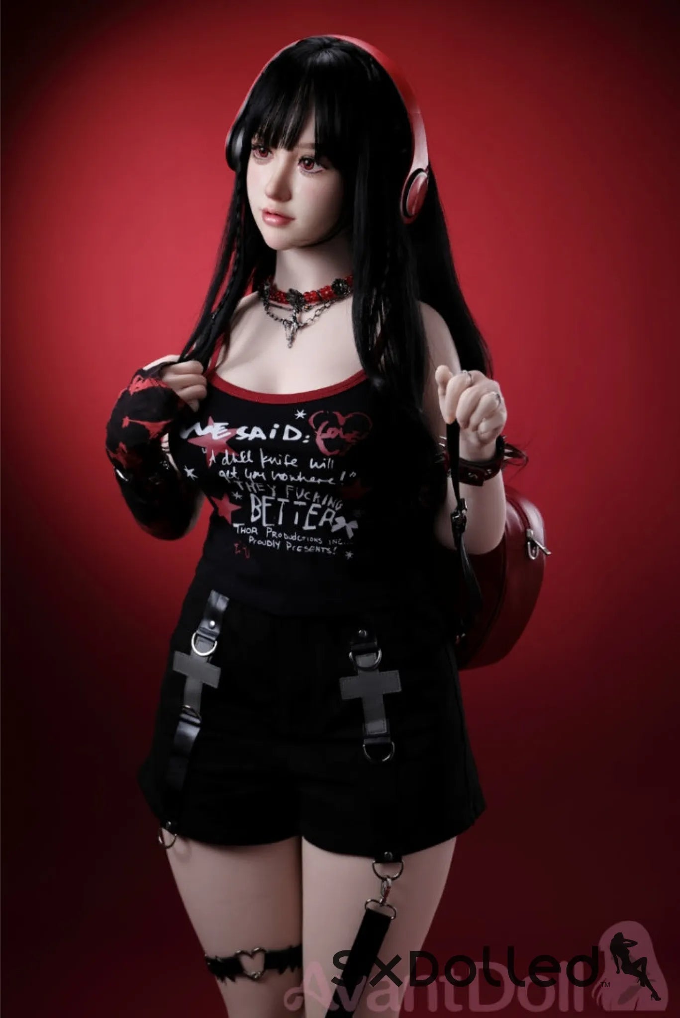 Ayaka A (F-Cup) (165cm) | Caucasian Goth Sex Doll | Avant Doll F-Cup / 165cm / Black Sex Doll