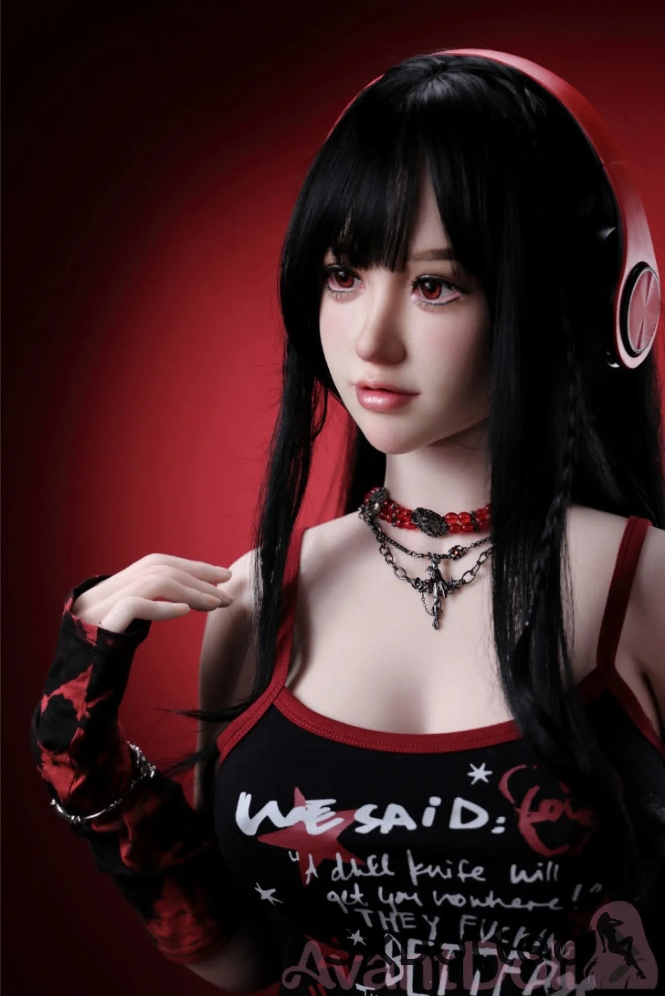 Ayaka A (F-Cup) (165cm) | Caucasian Goth Sex Doll | Avant Doll F-Cup / 165cm / Black Sex Doll