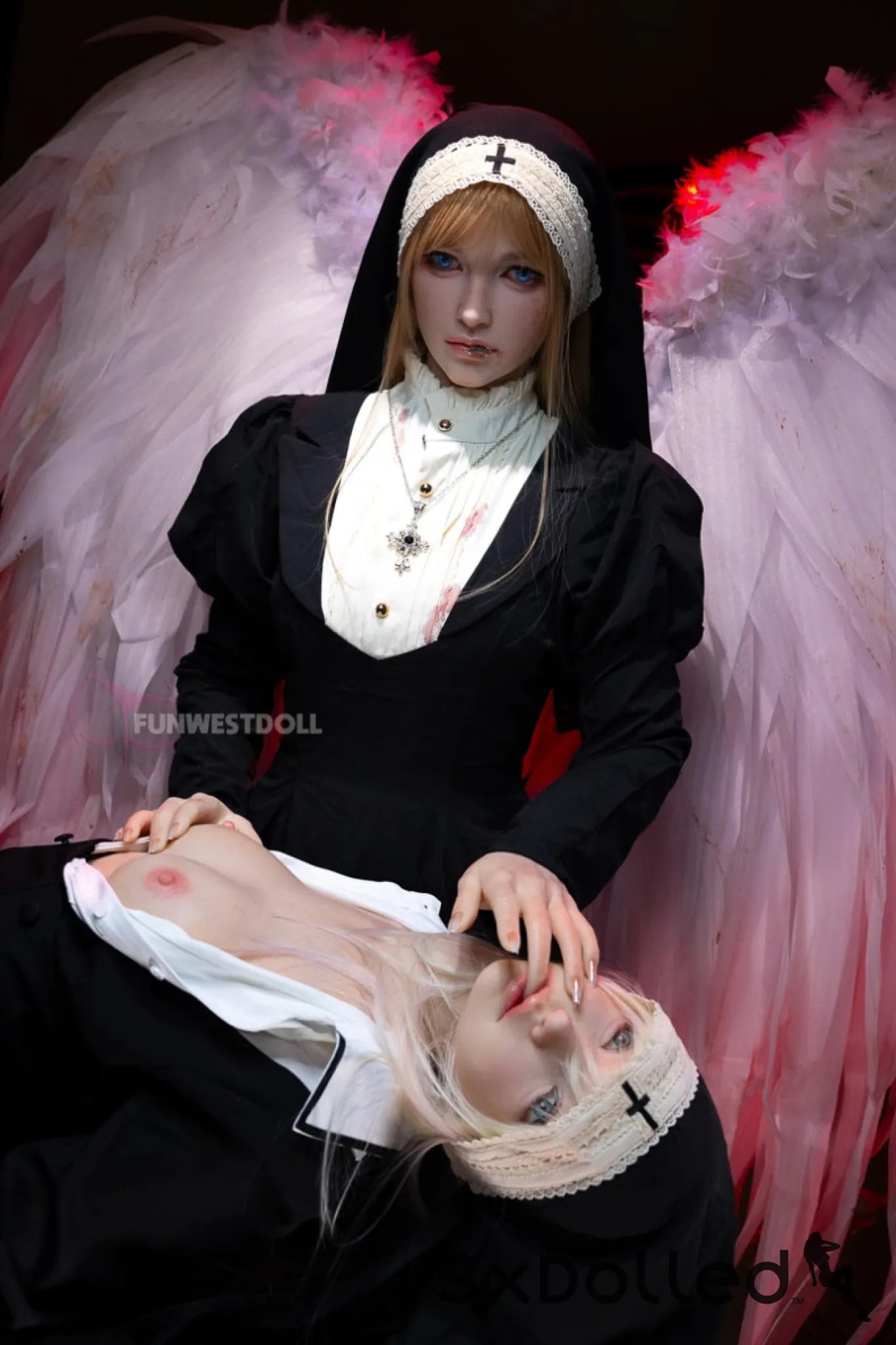 Bella C (A-Cup) (159cm) | Angel Nun Cosplay Sex Doll | Funwest Doll A-Cup / 159cm / Blonde Sex Doll