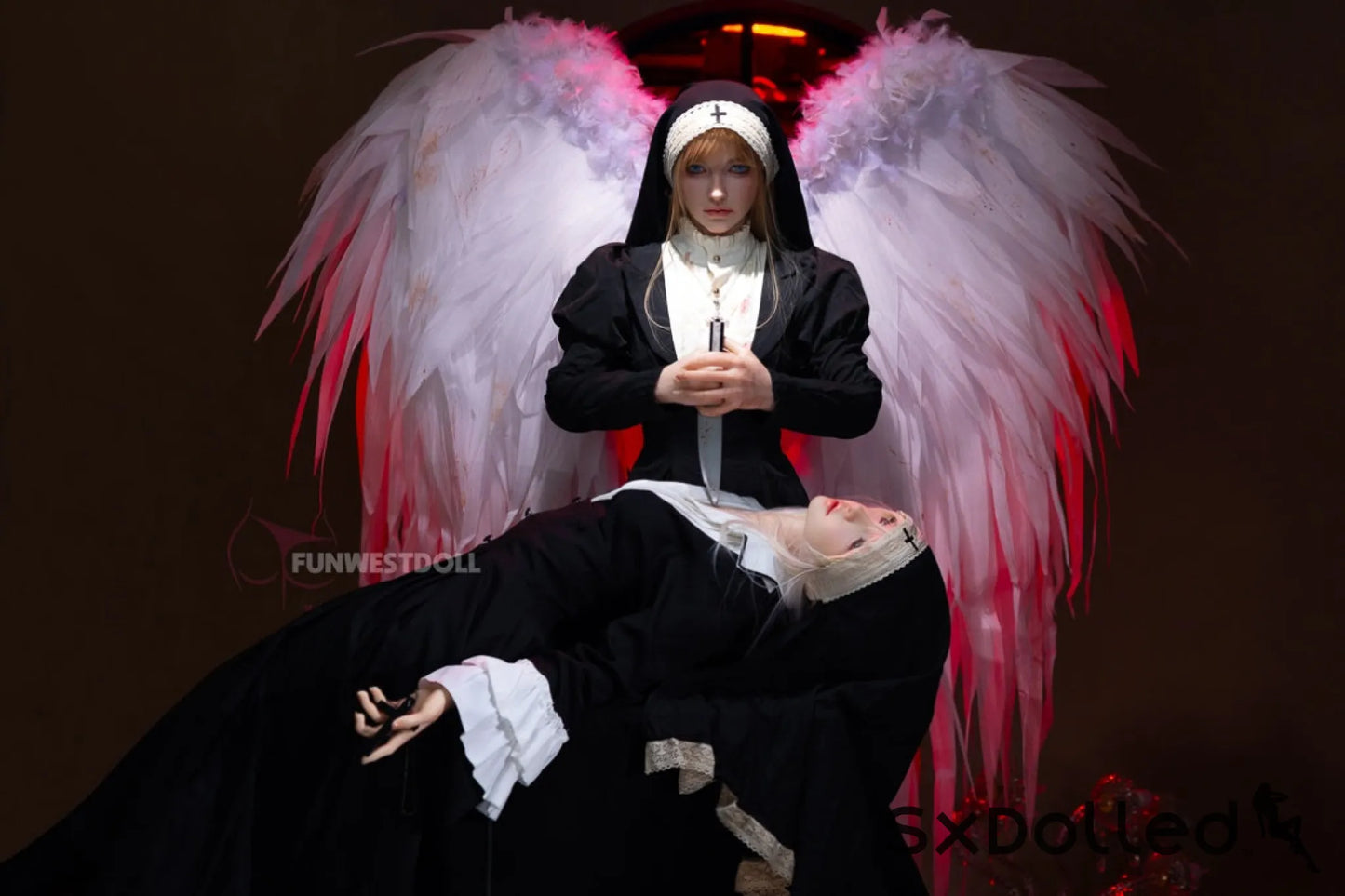 Bella C (A-Cup) (159cm) | Angel Nun Cosplay Sex Doll | Funwest Doll A-Cup / 159cm / Blonde Sex Doll