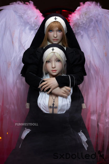 Bella C (A-Cup) (159cm) | Angel Nun Cosplay Sex Doll | Funwest Doll A-Cup / 159cm / Blonde Sex Doll
