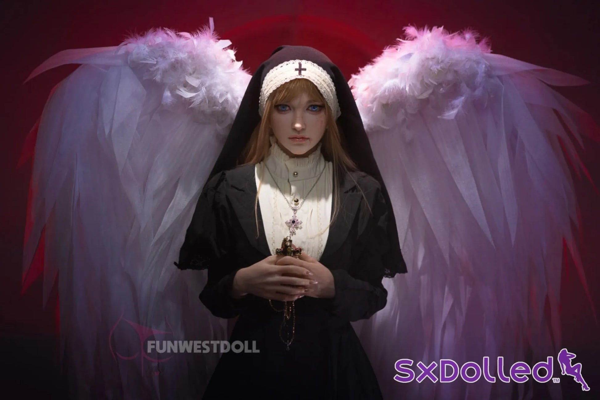 Bella C (A-Cup) (159cm) | Angel Nun Cosplay Sex Doll | Funwest Doll A-Cup / 159cm / Blonde Sex Doll