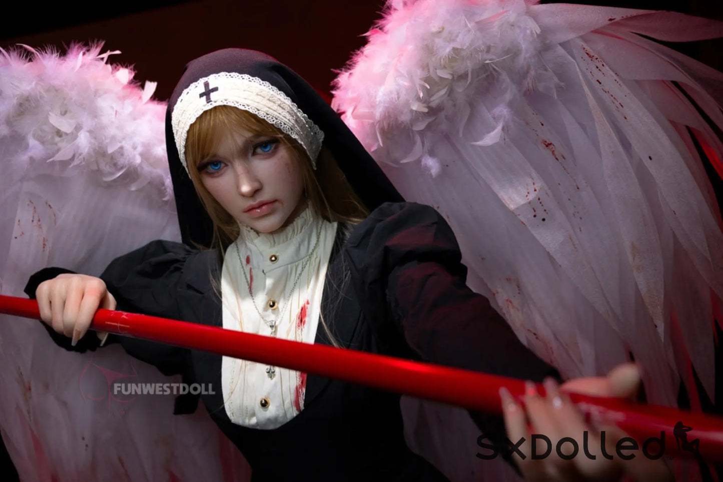 Bella C (A-Cup) (159cm) | Angel Nun Cosplay Sex Doll | Funwest Doll A-Cup / 159cm / Blonde Sex Doll