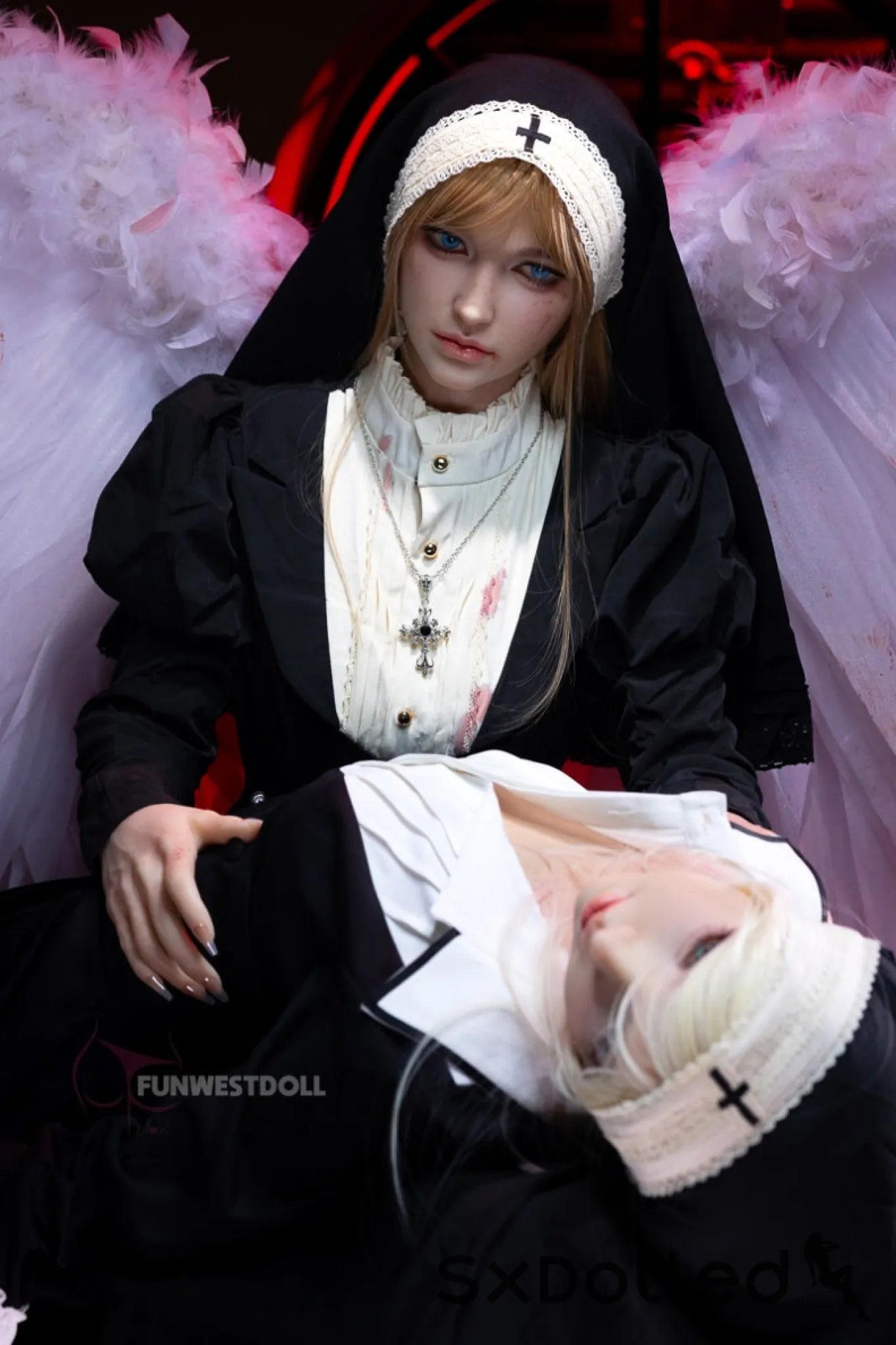 Bella C (A-Cup) (159cm) | Angel Nun Cosplay Sex Doll | Funwest Doll A-Cup / 159cm / Blonde Sex Doll