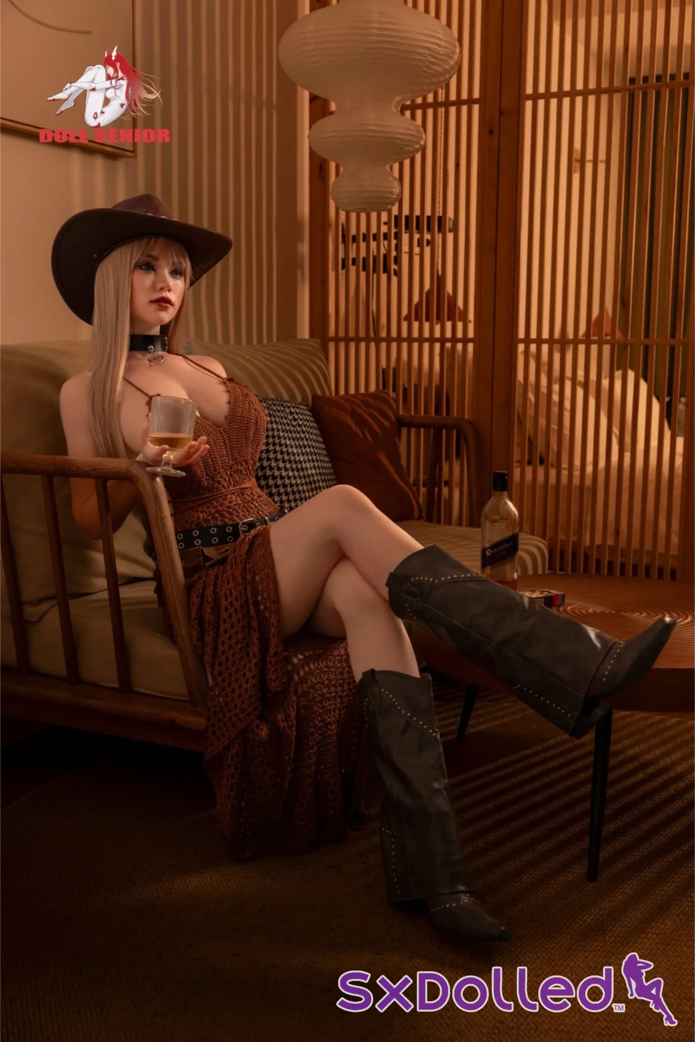 Bonnie A (E-Cup) (163cm) | Blonde Cowgirl Sex Doll | Doll Senior E-Cup / 163cm / Blonde Sex Doll