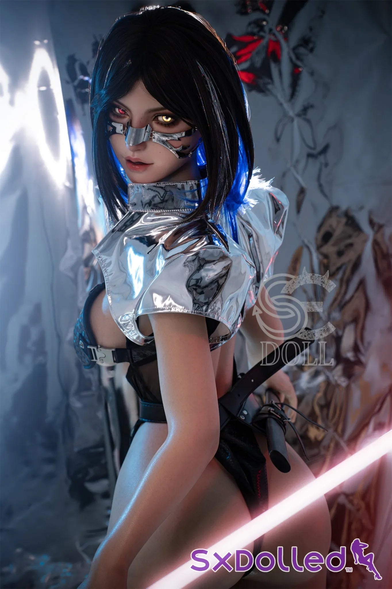 Bridget.E (E Cup) (161cm) | Thick Cyberpunk Sex Doll | SE Doll E Cup / 161cm / Black Sex Doll