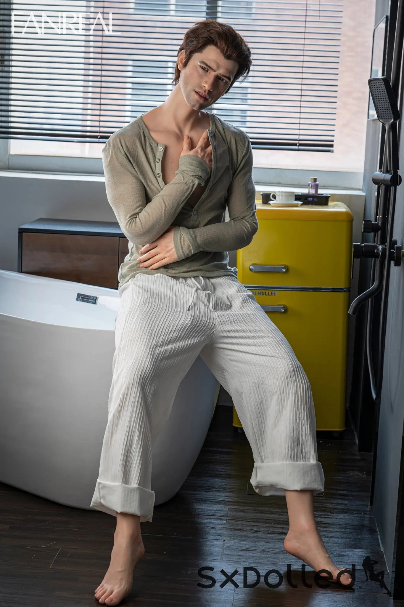 Carter (6-Inch) (173cm) | Brunette British Male Sex Doll | Fanreal 6-Inch / 173cm / Brunette Sex Doll