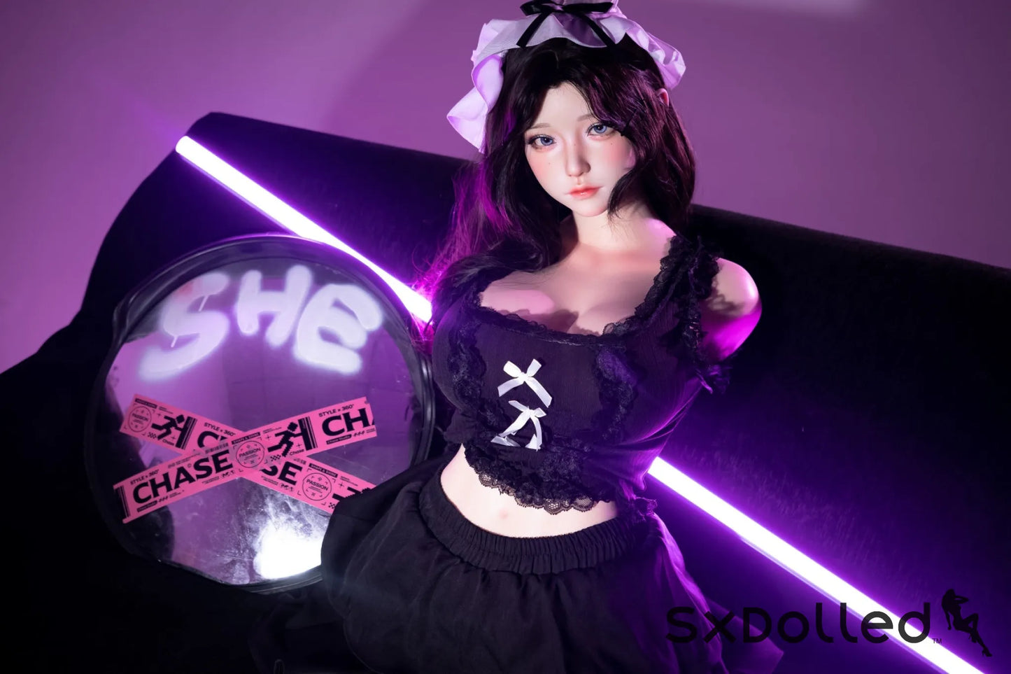 Cheryl D Torso (I-Cup) (75cm) | Asian Sex Doll Torso | SHEDOLL I-Cup / 75cm / Black Sex Torso
