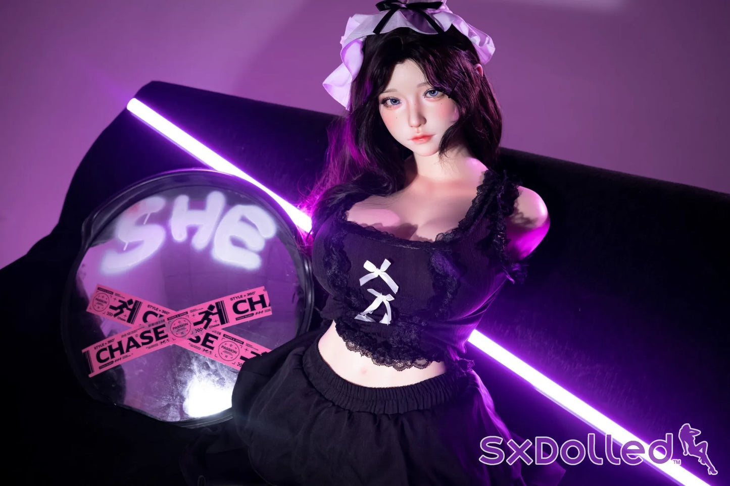 Cheryl D Torso (I-Cup) (75cm) | Asian Sex Doll Torso | SHEDOLL I-Cup / 75cm / Black Sex Torso