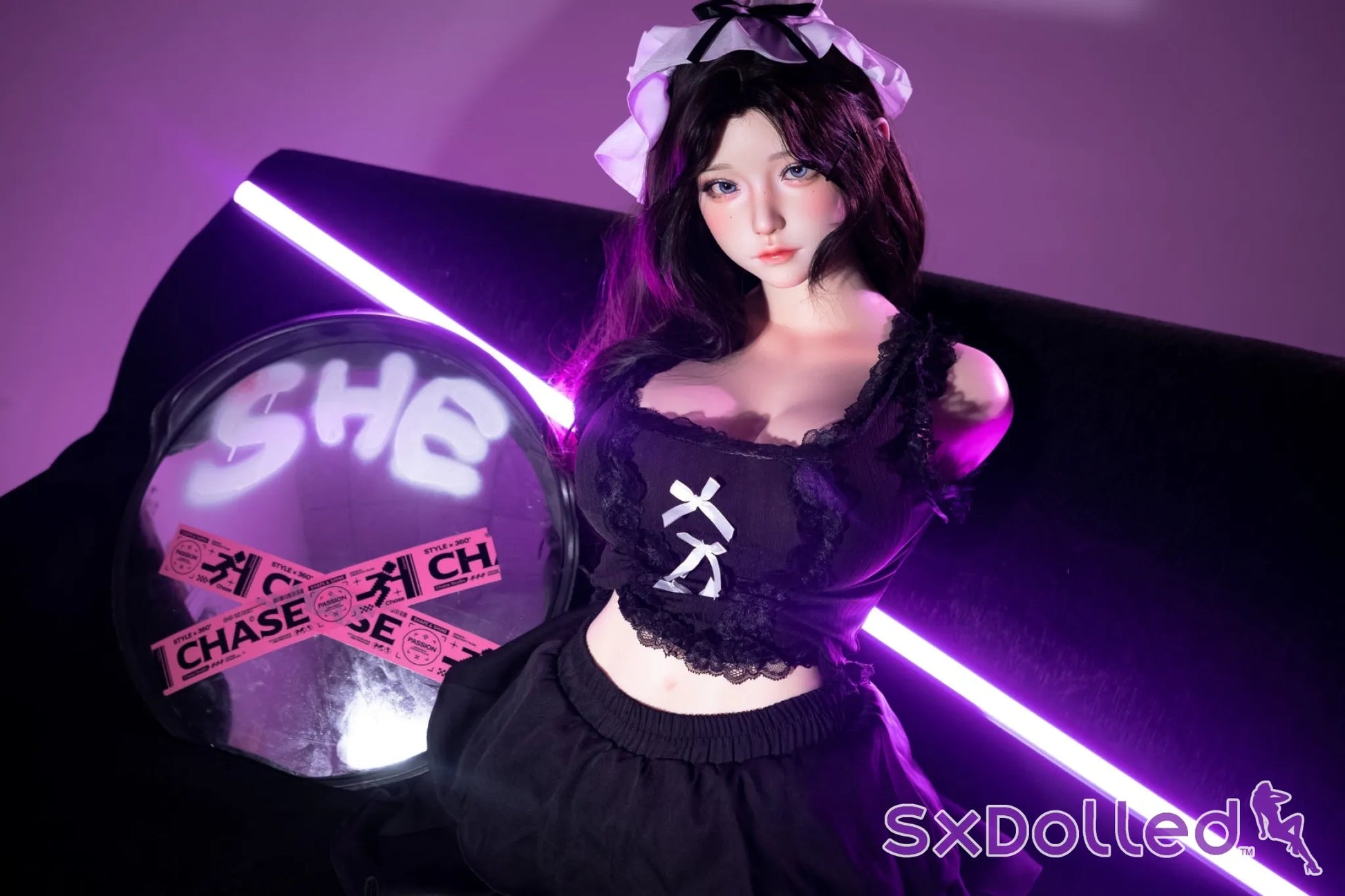 Cheryl D Torso (I-Cup) (75cm) | Asian Sex Doll Torso | SHEDOLL I-Cup / 75cm / Black Sex Torso
