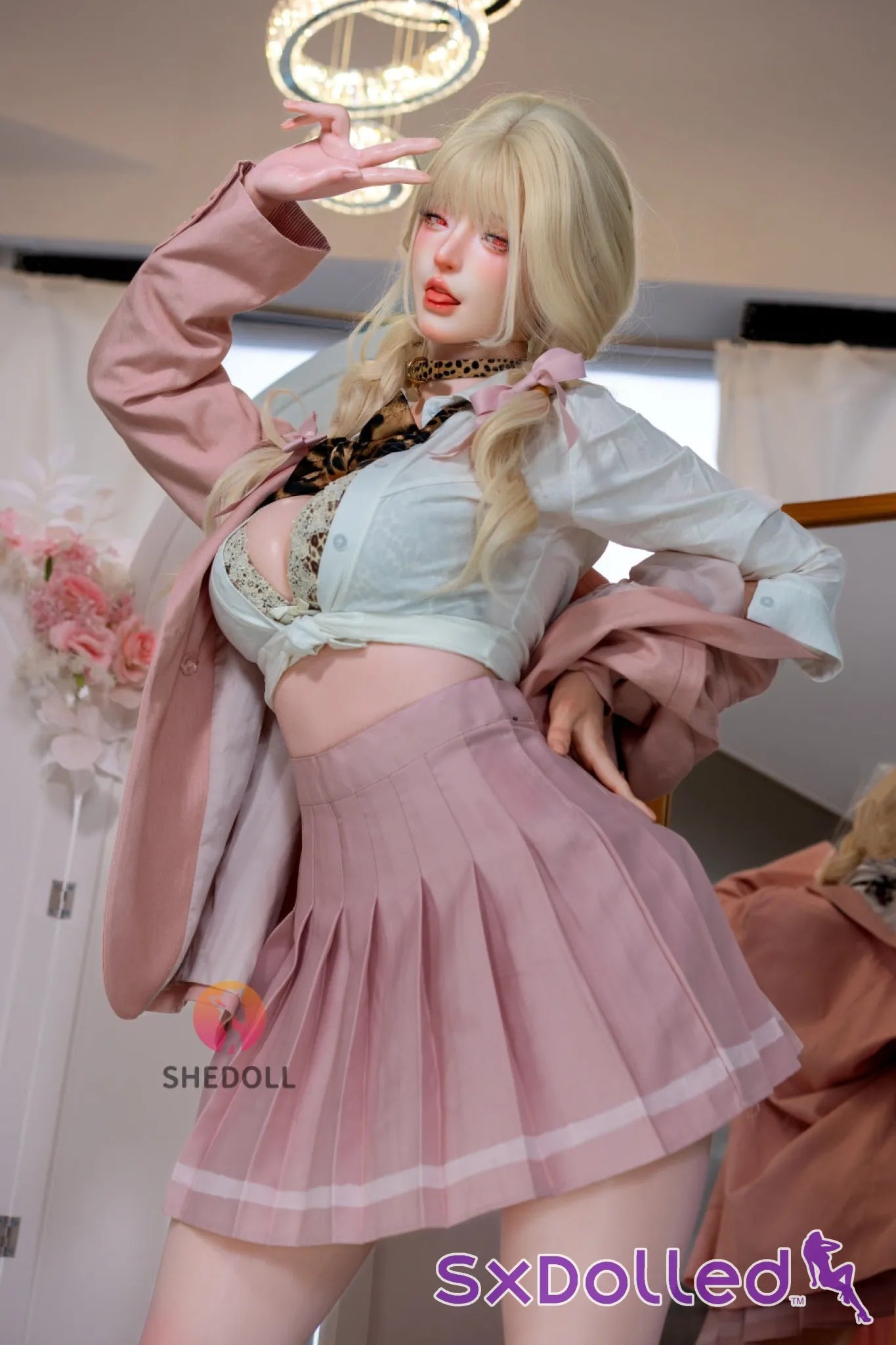 Chika A (E-Cup) (165cm) | Red Eyed Blonde Asian Sex Doll | SHEDOLL - E-Cup / 165cm / Blonde - Sex Doll