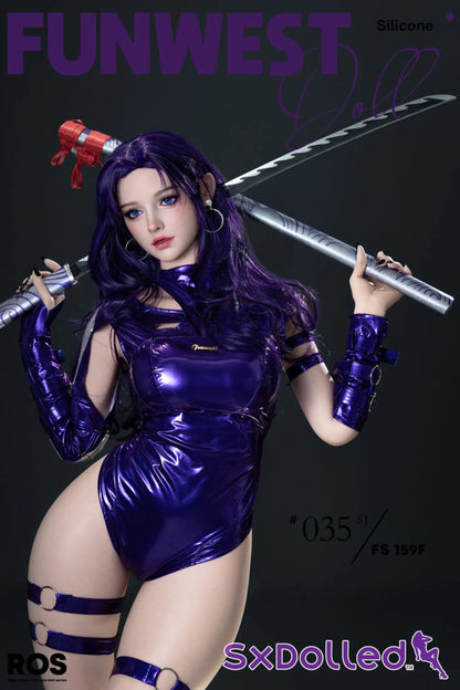 Chloe G (F-Cup) (159cm) | Purple Ninja Sex Doll | Funwest Doll - F-Cup / 159cm / Purple - Sex Doll