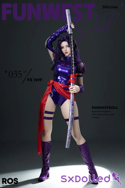 Chloe G (F-Cup) (159cm) | Purple Ninja Sex Doll | Funwest Doll - F-Cup / 159cm / Purple - Sex Doll