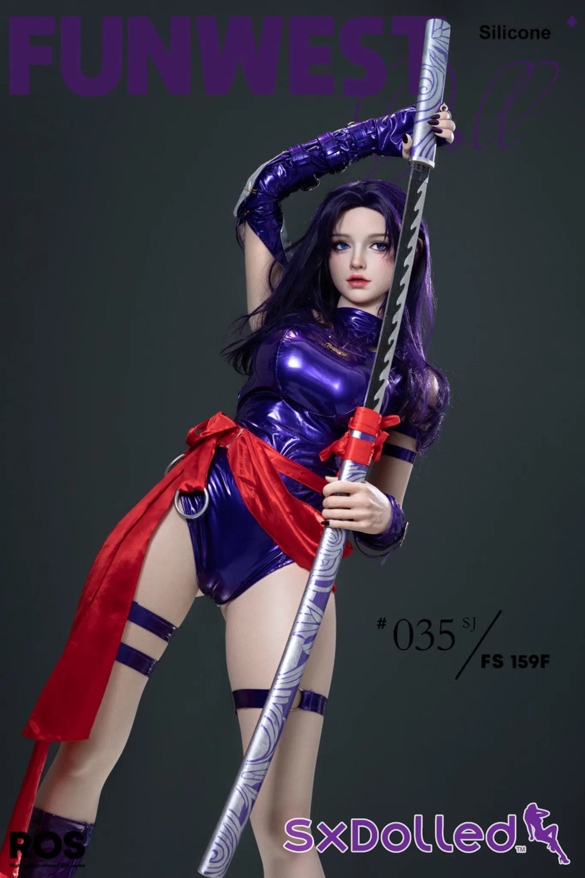 Chloe G (F-Cup) (159cm) | Purple Ninja Sex Doll | Funwest Doll - F-Cup / 159cm / Purple - Sex Doll