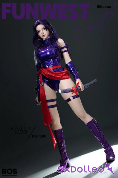 Chloe G (F-Cup) (159cm) | Purple Ninja Sex Doll | Funwest Doll - F-Cup / 159cm / Purple - Sex Doll