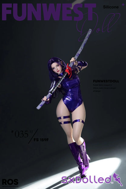 Chloe G (F-Cup) (159cm) | Purple Ninja Sex Doll | Funwest Doll - F-Cup / 159cm / Purple - Sex Doll